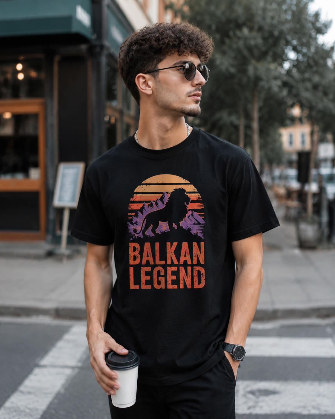 Balkan Legend Lion Crest T-Shirt