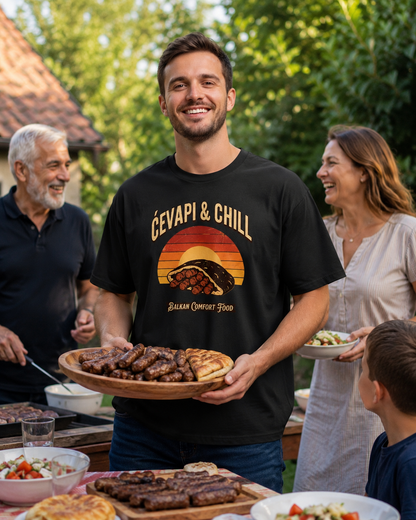 Cevapi & Chill Retro Sunset T-Shirt