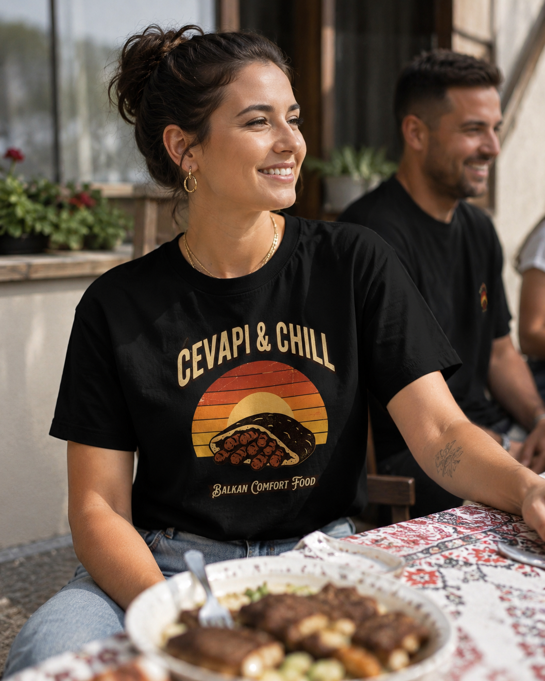 Cevapi & Chill Retro Sunset T-Shirt