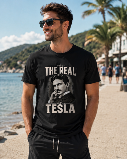 The Real Tesla Graphic T-Shirt