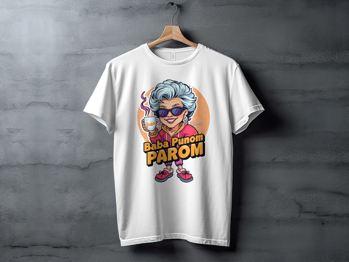 Baba Punom Parom Fun Graphic Tee Shirt