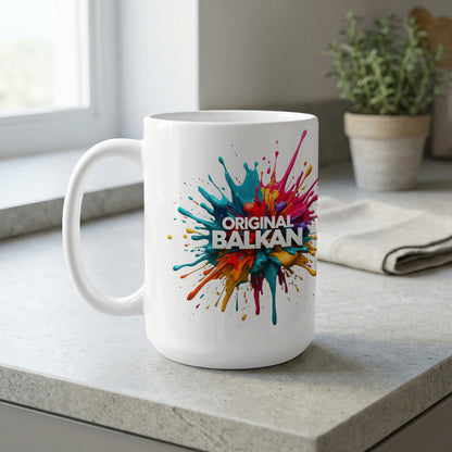 Original Balkan Colorful Paint Splatter Mug product type
