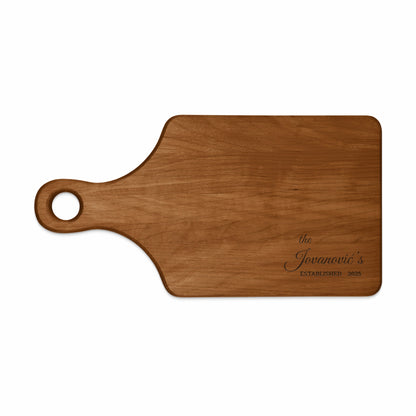 Personalized Custom Family Name Cutting Board Gift