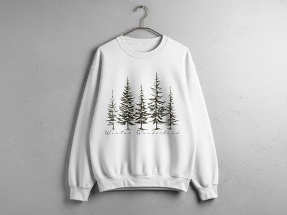 Winter Wonderland Sweater with Forest Design