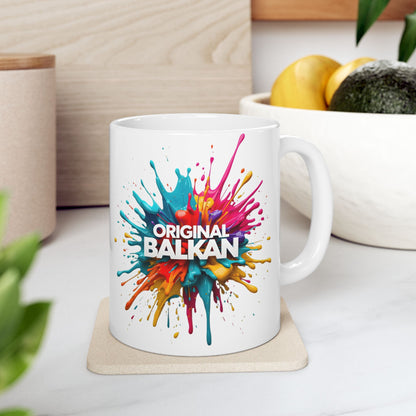 Original Balkan Paint Splash Colorful Design Mug product type