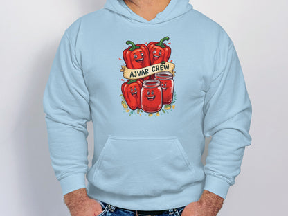 Ajvar Crew Graphic Hoodie Funny Peppers Design product