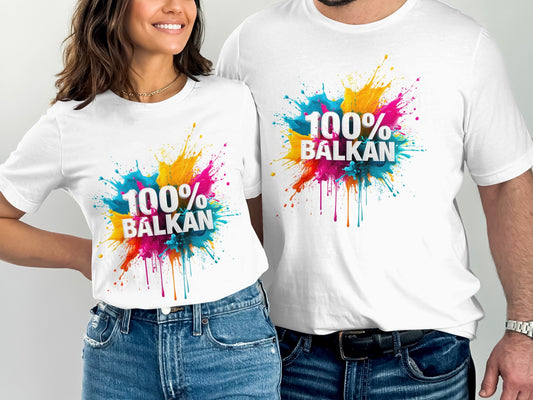 100% BALKAN Colorful Paint Splash Design product type