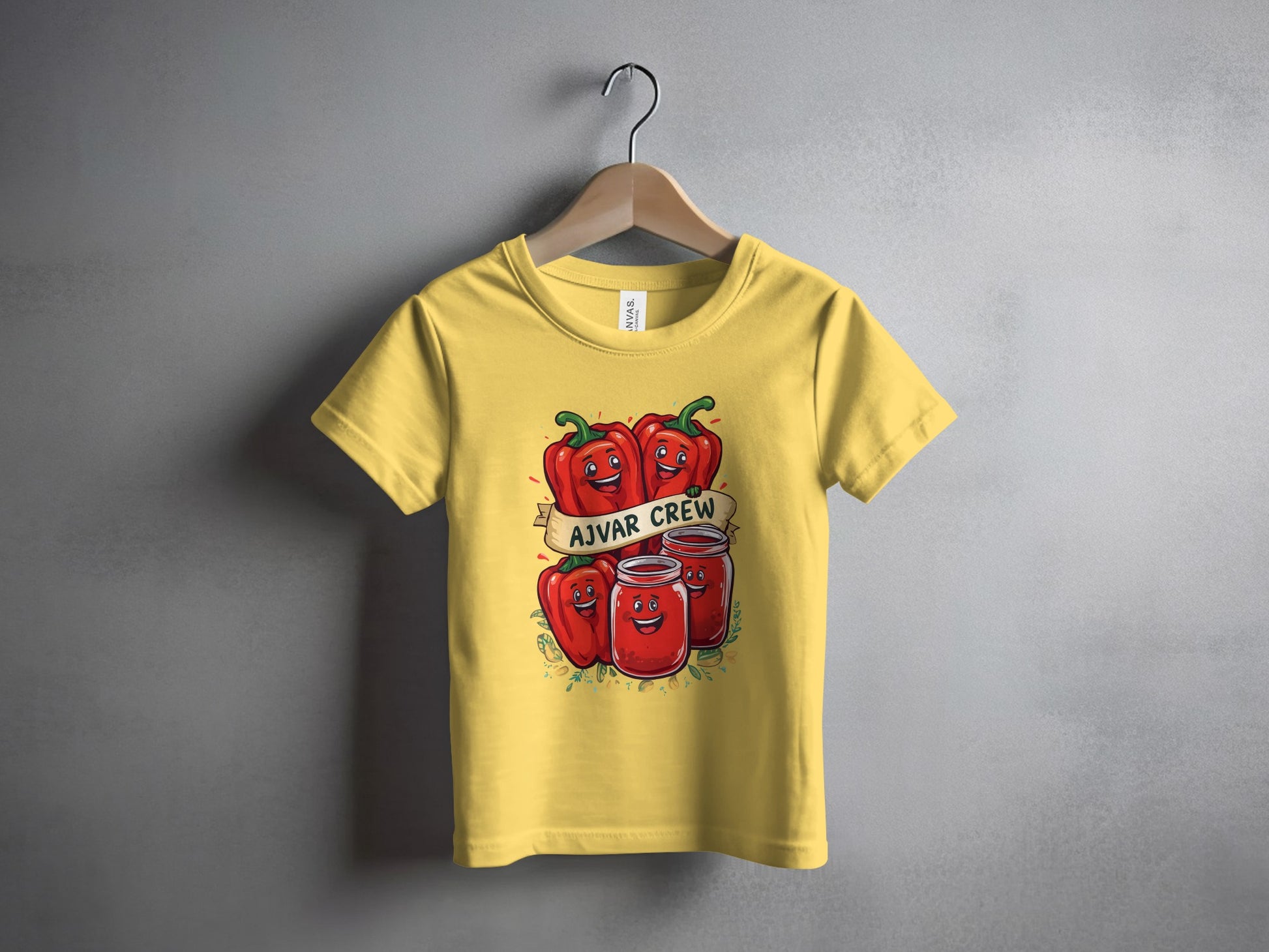 Ajvar Crew Illustrated Yellow T-Shirt product