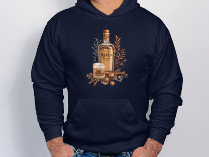 Vintage Rakija Bottle with Glass Illustration Hoodie product