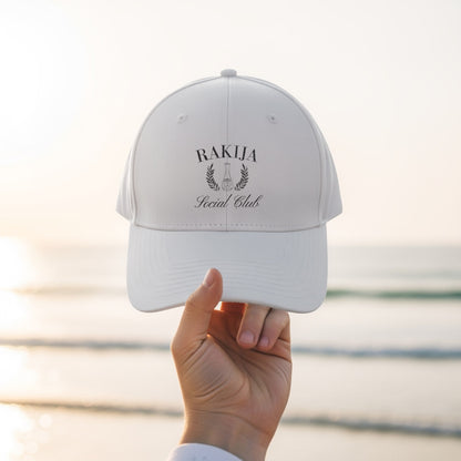 Rakija Social Club White Baseball Cap Hat