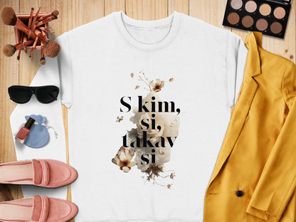 Stylish White Floral S kim si takav si Sweatshirt product