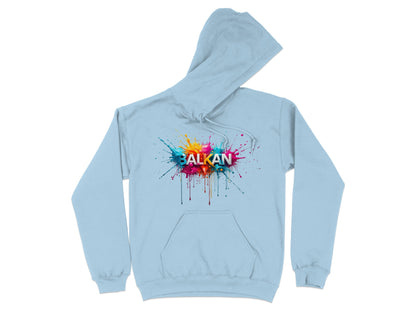 BALKAN Colorful Splash Paint Design Light Blue Hoodie product type