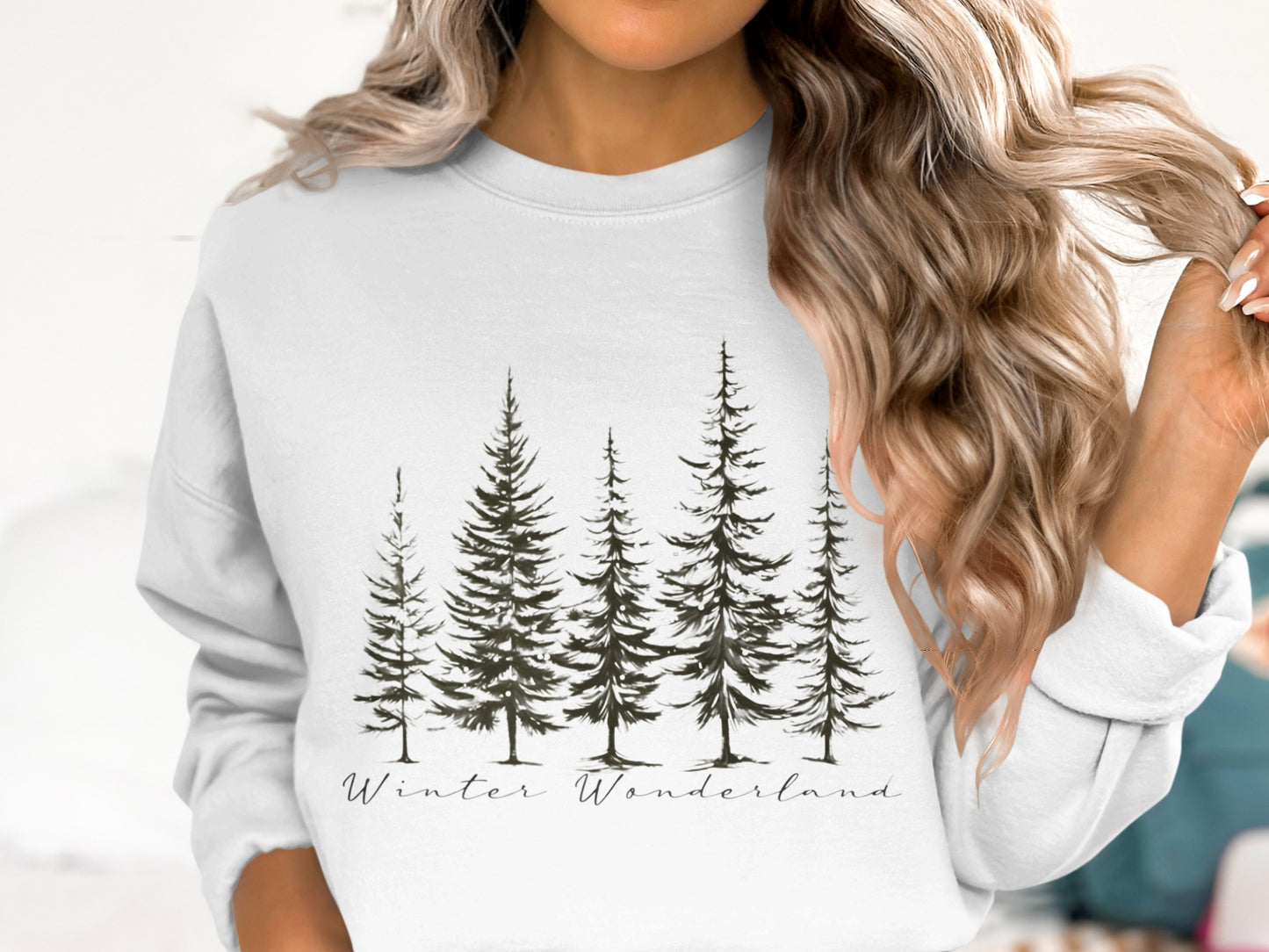 Winter Wonderland Trees Graphic Shirt