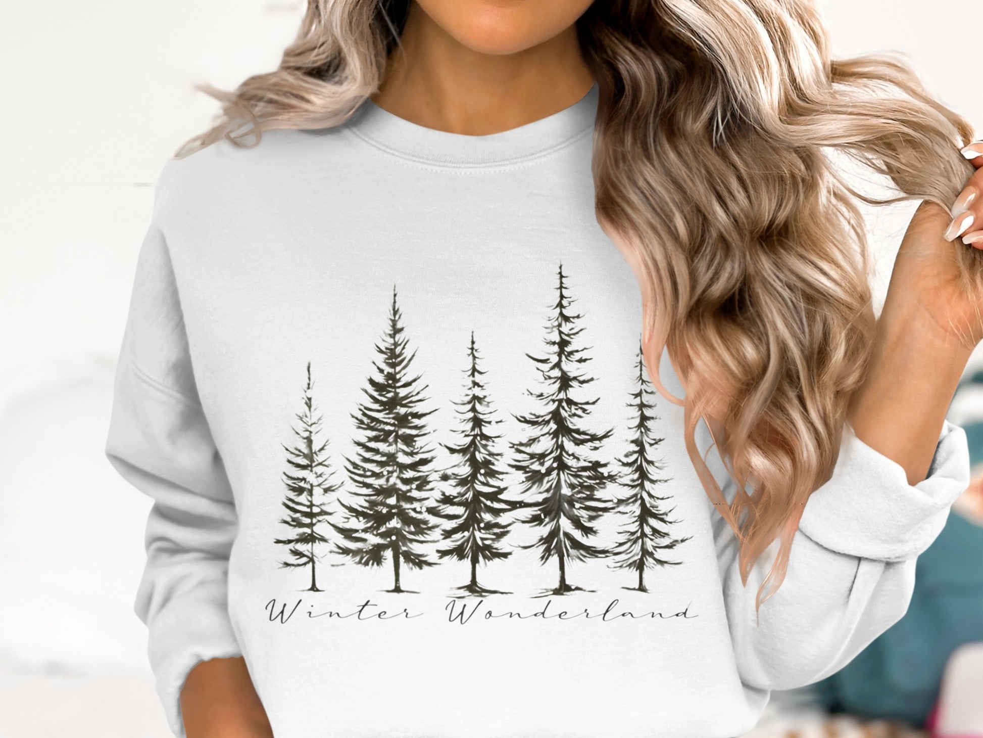 Winter Wonderland Trees Graphic Shirt