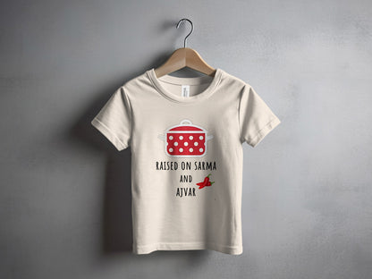Raised on Sarma and Ajvar Graphic T-shirt product type