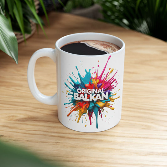 Original Balkan colorful paint splash mug