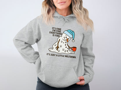 It's Fine I'm Fine Everything Is Fine Hoodie