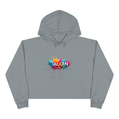 BALKAN Colorful Paint Splatter Design Cropped Hoodie product type