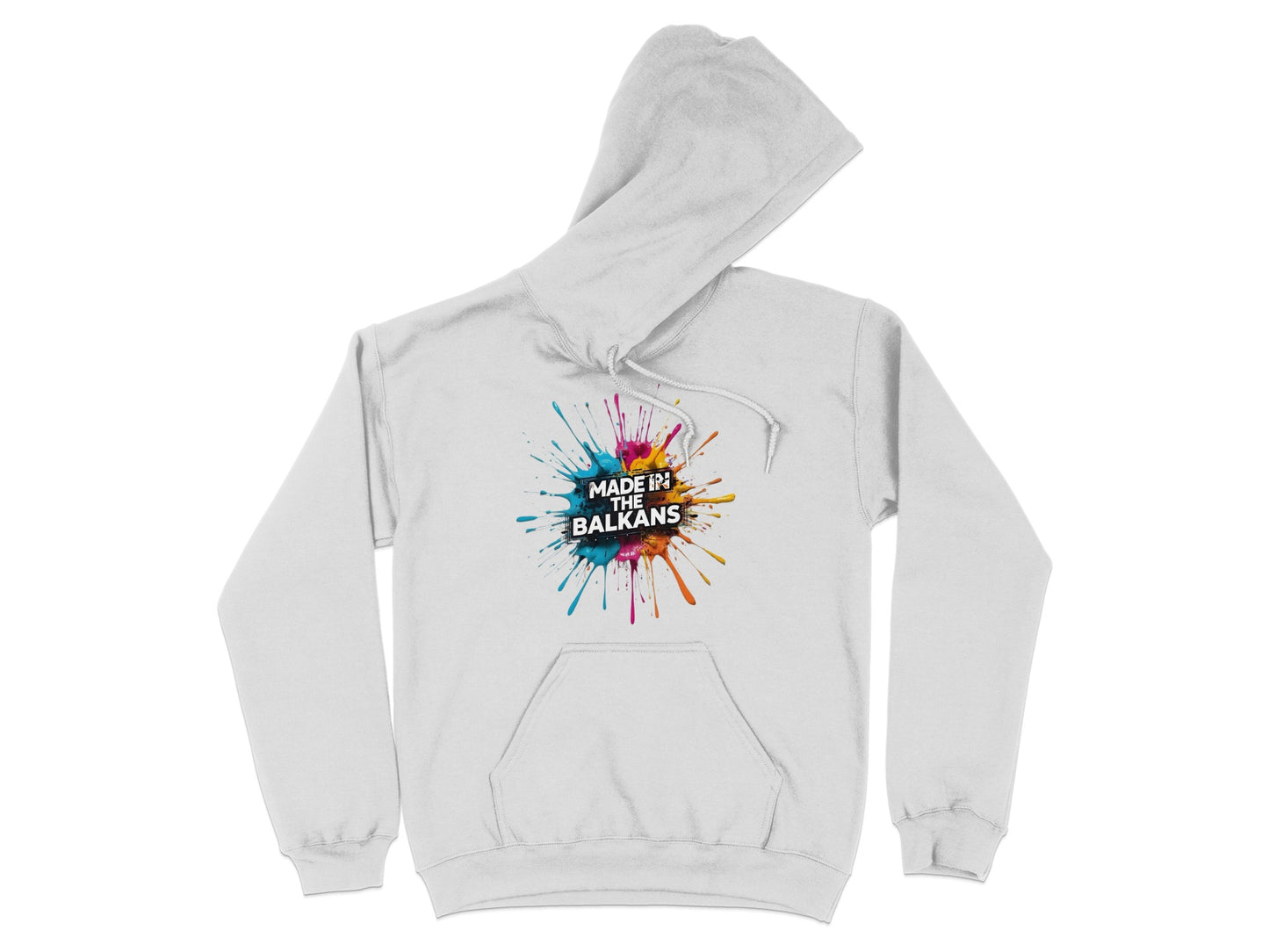 Made In The Balkans White Colorful Splash Design product type