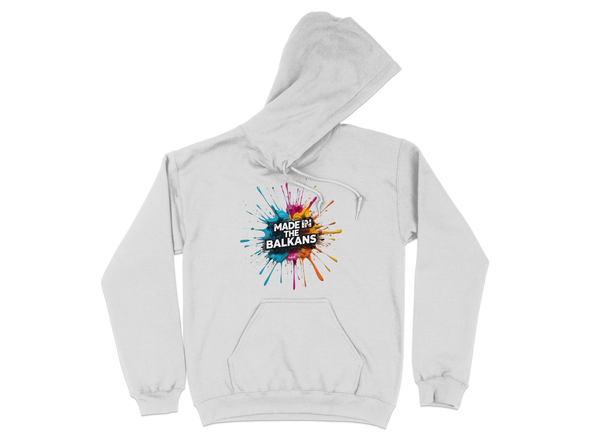 Made In The Balkans White Colorful Splash Design product type