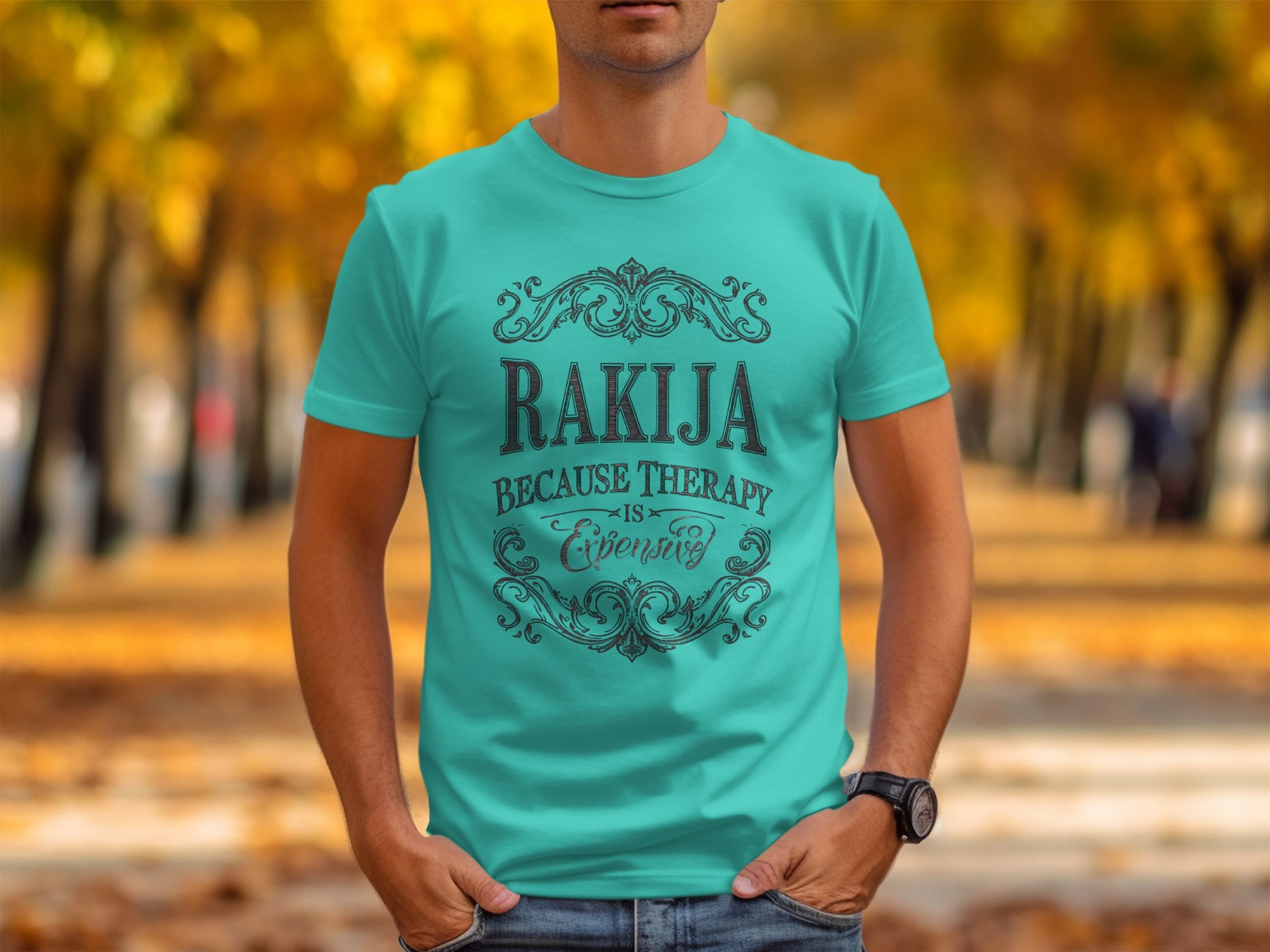 Rakija Because Therapy Is Expensive T-Shirt product
