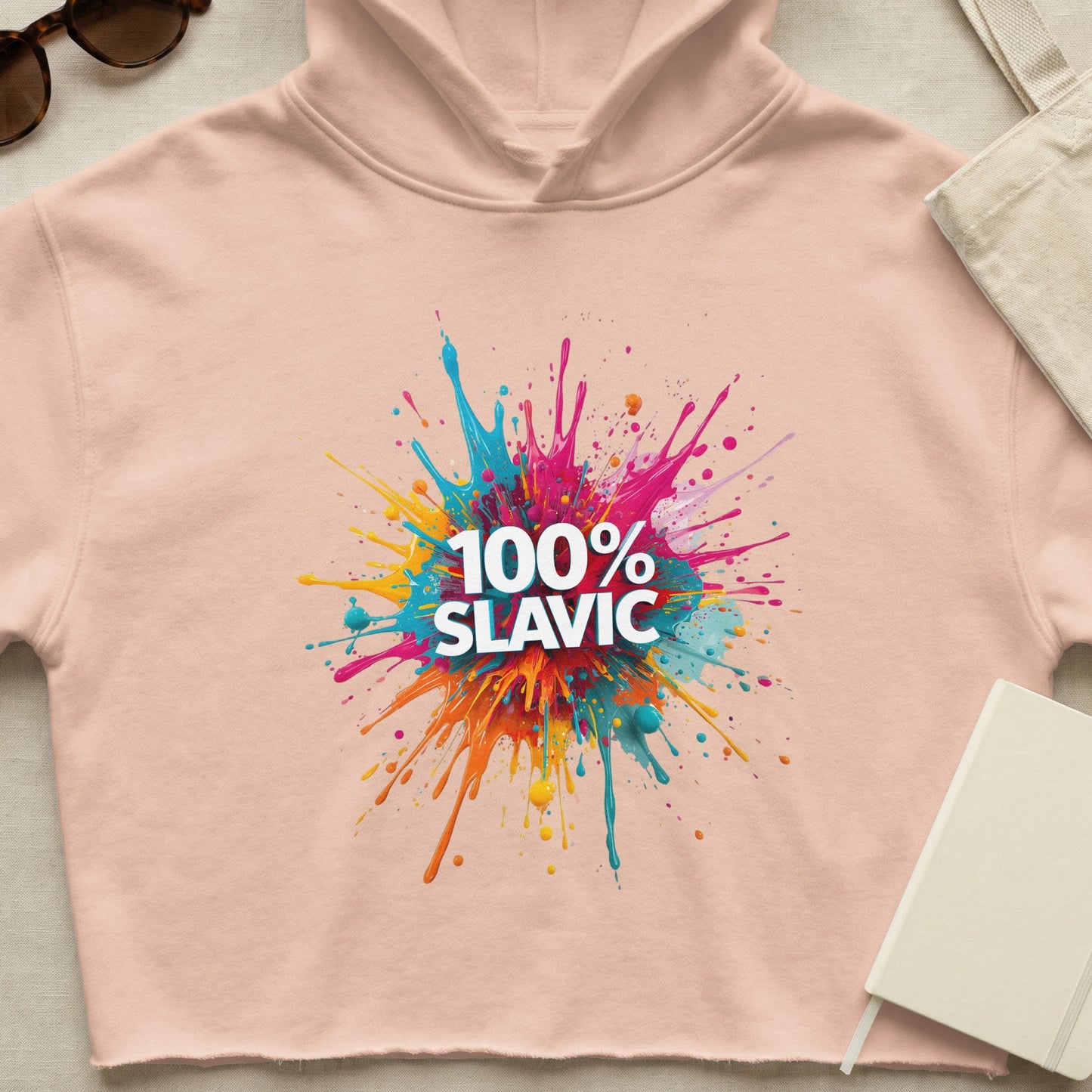 100% SLAVIC Vibrant Paint Splatter Colorful Design product type