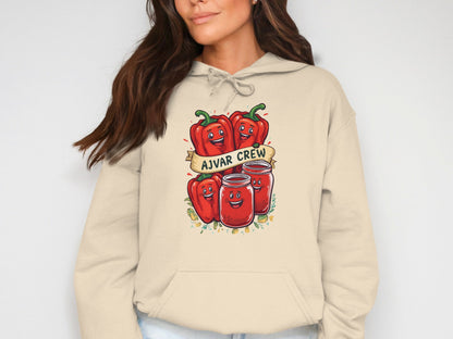 Ajvar Crew Peppers Hoodie Cute Vegetable Print product type