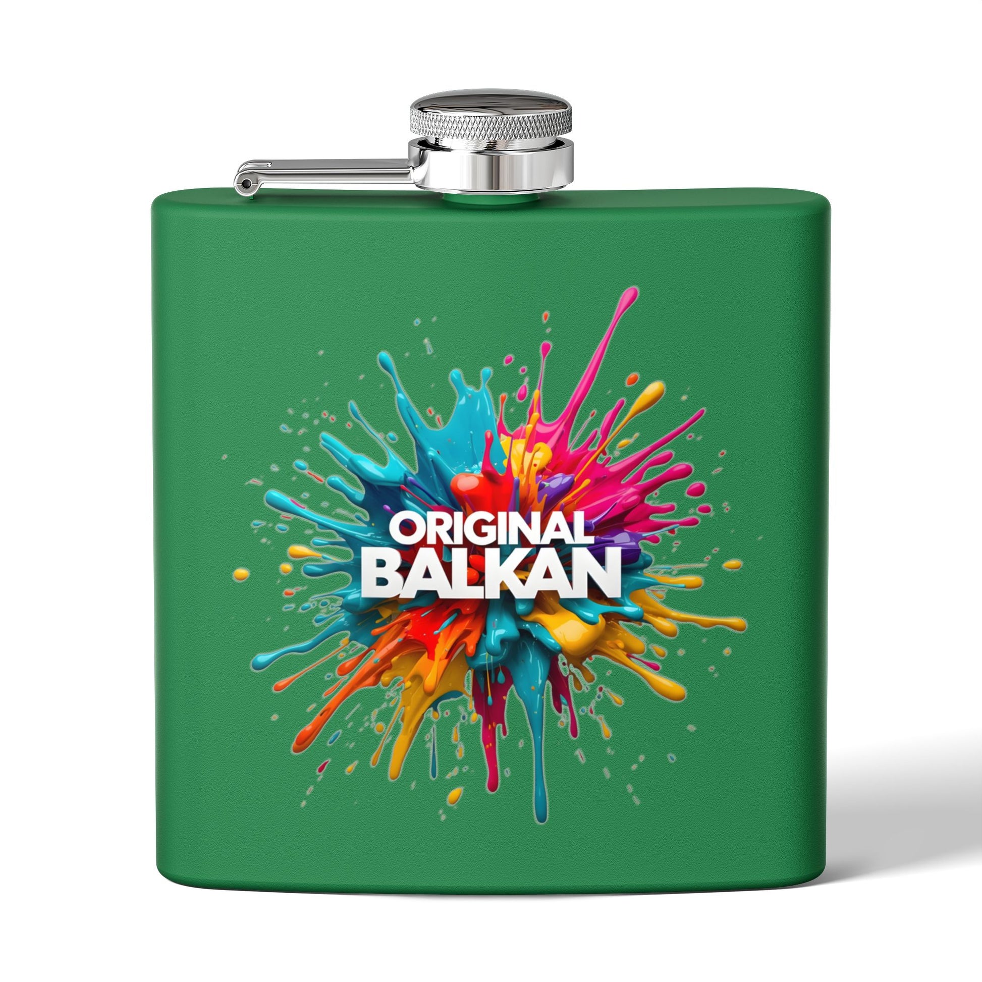 Original Balkan Paint Splash Green Flask product type