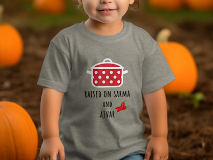 Raised on Sarma and Ajvar Toddler Shirt product