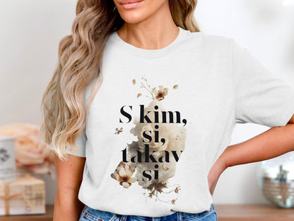 S kim si takav si floral print casual shirt product type