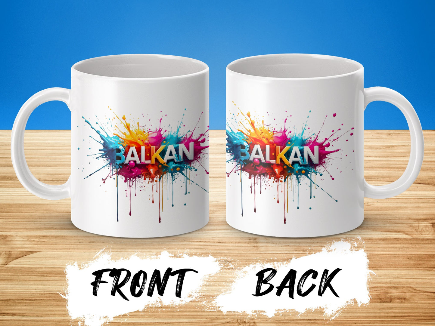 BALKAN Vibrant Paint Splash Artistic Graphic product type