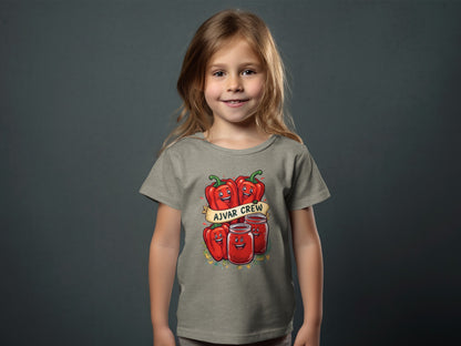 Adorable Ajvar Crew Design Graphic Kids T-shirt product type