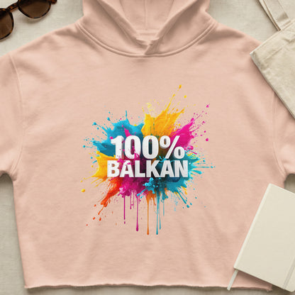 100% BALKAN Colorful Splatter Hoodie product type