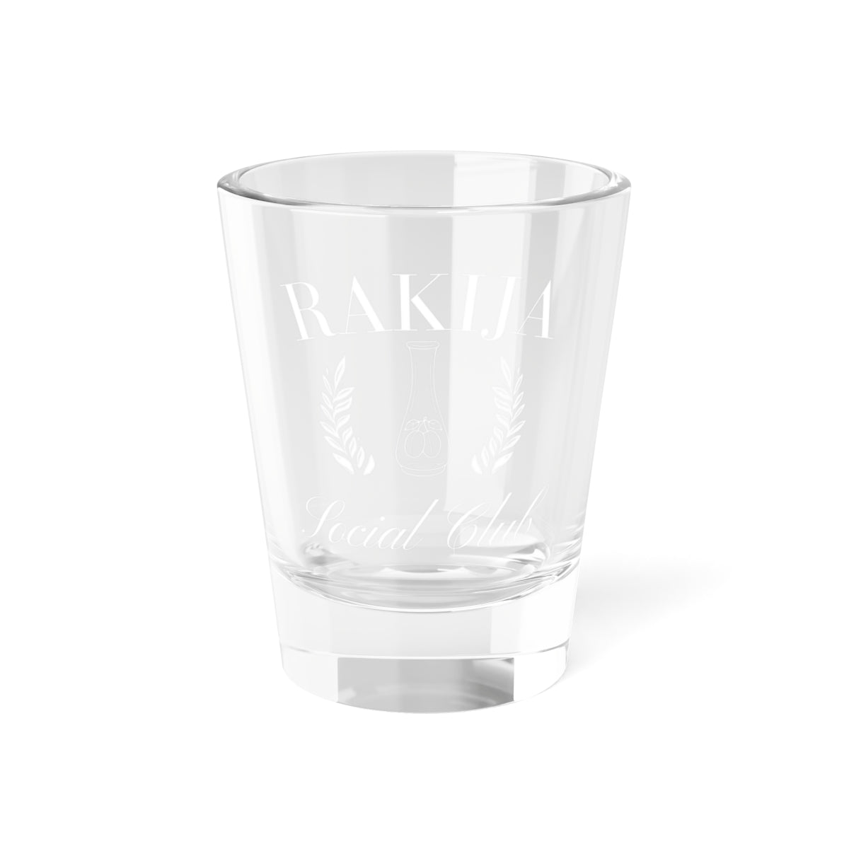 RAKIJA Social Club Glass Engraved Shot Glass Product