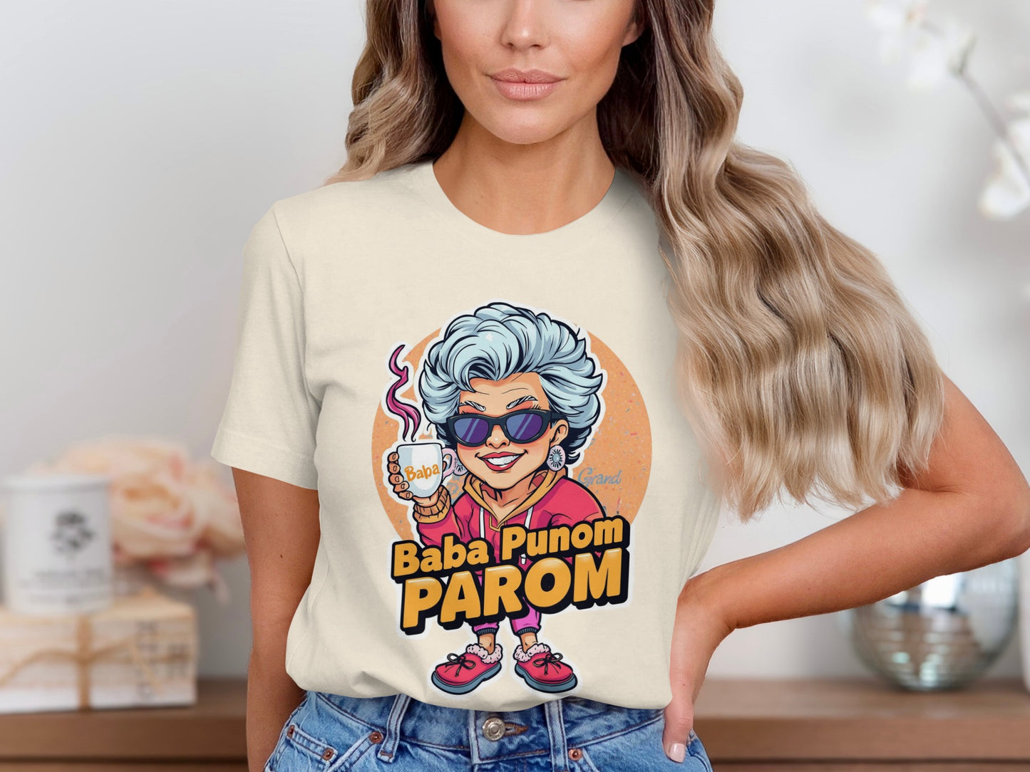 Grandma Baba Punom Parom Graphic T-Shirt Design
