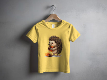 Adorable Hedgehog Eating Persimmon Graphic T-shirt product