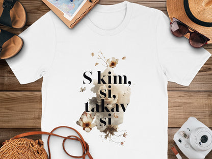 S kim si takav si quote printed apparel product type