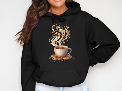 Cozy Autumn Coffee Design Women's Hoodie product