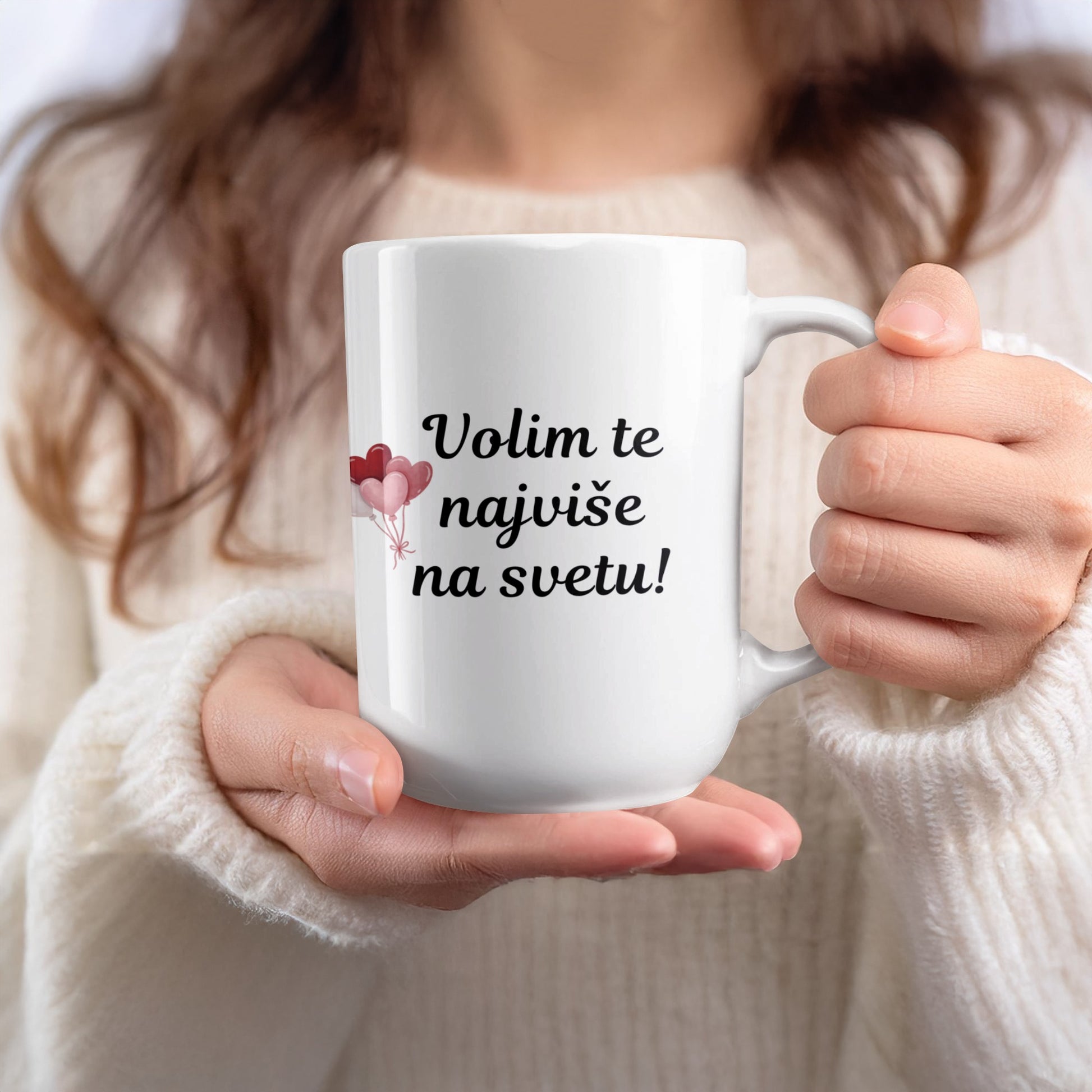 Volim te najviše na svetu romantic gift mug