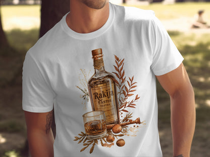 Rakija Taster T-shirt with Classic Bottle Design product