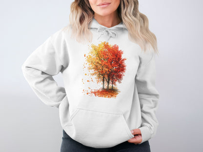 Autumn Tree Graphic Hoodie Relaxed Fit Sweatshirt product type