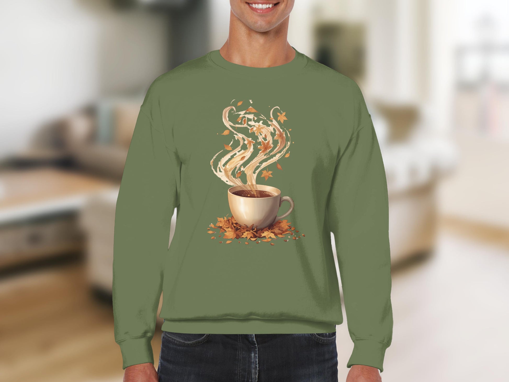 Cozy Autumn Coffee Cup Graphic Sweatshirt product