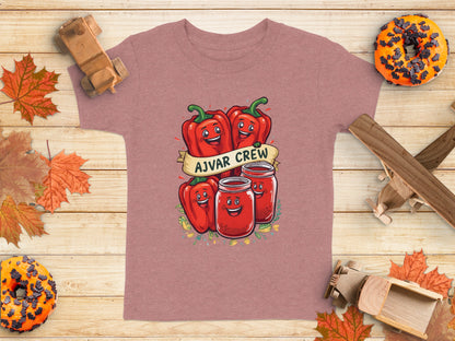 Fun Ajvar Crew Peppers Design on Cozy Shirt product