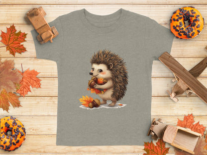 Cute Hedgehog with Acorn Autumn Vibes T-shirt product