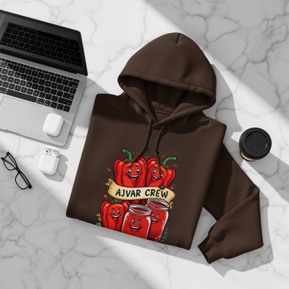 Ajvar Crew Hoodie with Colorful Animated Design product
