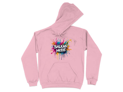 Pink Balkan Mode Colorful Paint Splatter Hoodie product type