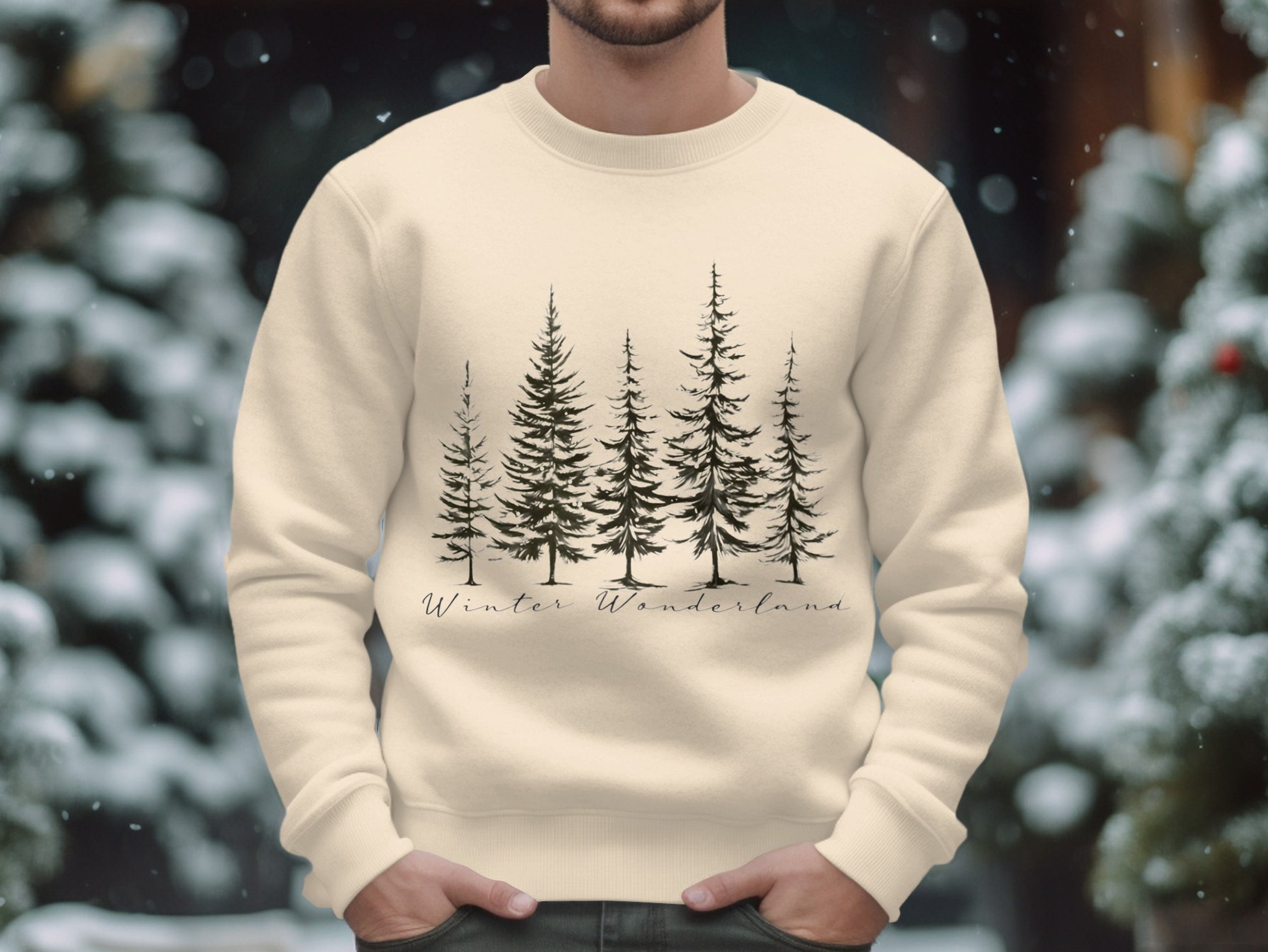 Winter Wonderland Forest Design Sweater Product