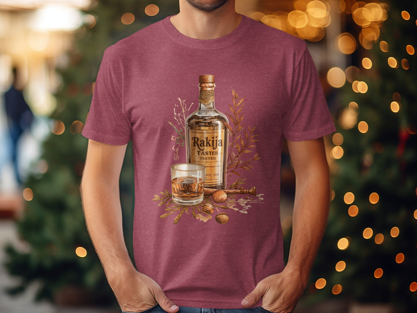 Rakija Taster Whiskey Graphic Pink T-Shirt product type