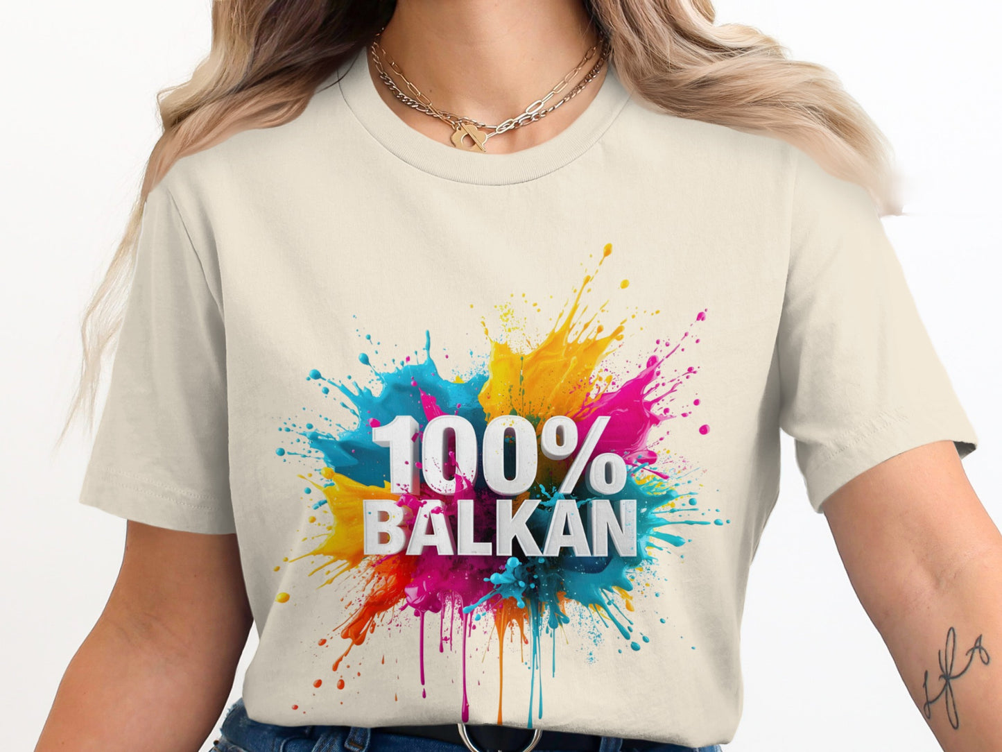 100% BALKAN Colorful Paint Splash Design product type