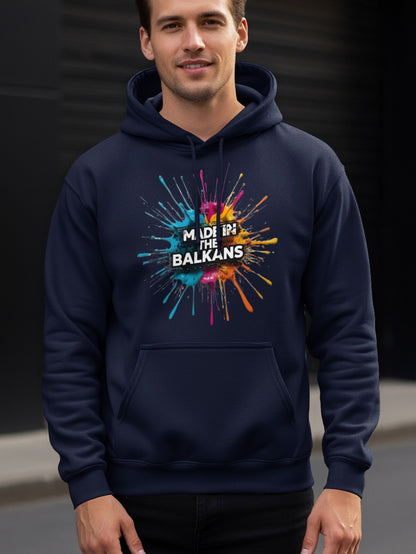 MADE IN THE BALKANS Colorful Paint Splatter Hoodie product type
